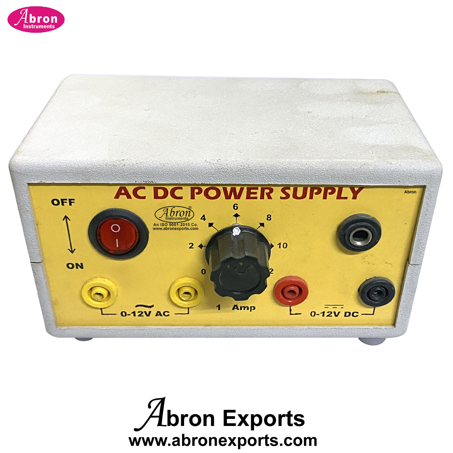 Battery Eliminator 2amp AC DC 2-4-6-8-10V Output With Rotary Switch Selector Power Supply Input 220v Abron AE-1205AD1  